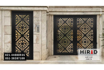 درب فلزی  با بازشوی ریلی کد2032 هیراد